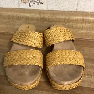 Yellow Anne Klein Wedges Sandals